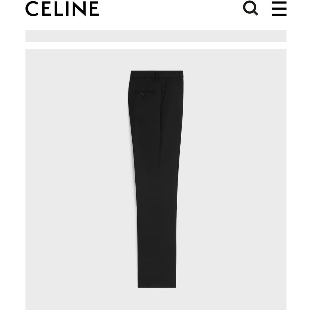 Archival Céline by Michael Kors Wool Silk Wide-Leg Trousers -  RR Tag FR 38/US 6